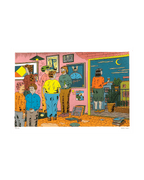 Úrsula en la fiesta - Serigrafía a 9 tintas