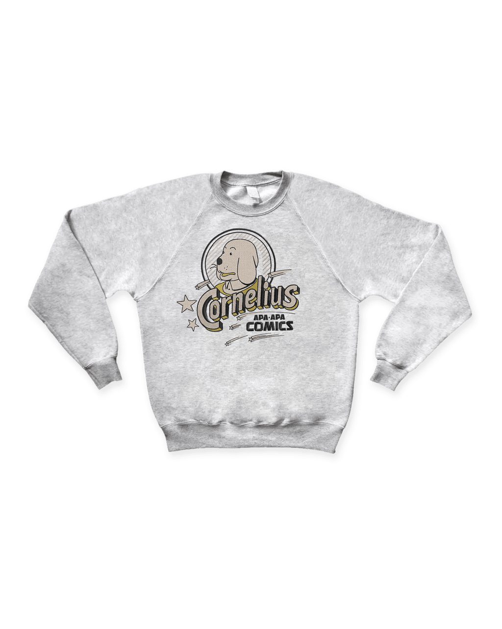Sudadera gris cosida  - LA ALEGRE VIDA DEL TRISTE PERRO CORNELIUS